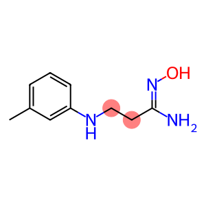 (1Z)-N'-hydroxy-3-[(3-methylphenyl)amino]propanimidamide