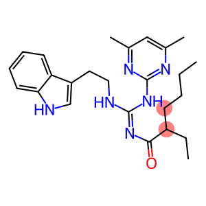 (Z)-N-((2-(1H-INDOL-3-YL)ETHYLAMINO)(4,6-DIMETHYLPYRIMIDIN-2-YLAMINO)METHYLENE)-2-ETHYLHEXANAMIDE