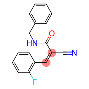 (Z)-N-benzyl-2-cyano-3-(2-fluorophenyl)-2-propenamide