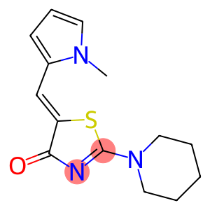 (5Z)-5-[(1-METHYL-1H-PYRROL-2-YL)METHYLENE]-2-PIPERIDIN-1-YL-1,3-THIAZOL-4(5H)-ONE