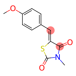 5-[(Z)-(4-METHOXYPHENYL)METHYLIDENE]-3-METHYL-1,3-THIAZOLANE-2,4-DIONE