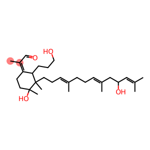 (2Z)-2-[4-hydroxy-2-(3-hydroxypropyl)-3-[(3E,7E)-10-hydroxy-4,8,12-trimethyl-trideca-3,7,11-trienyl]-3,4-dimethyl-cyclohexylidene]propanal