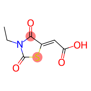 (2Z)-(3-ETHYL-2,4-DIOXO-1,3-THIAZOLIDIN-5-YLIDENE)ACETIC ACID