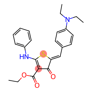 (Z)-ETHYL 5-(4-(DIETHYLAMINO)BENZYLIDENE)-4-OXO-2-(PHENYLAMINO)-4,5-DIHYDROTHIOPHENE-3-CARBOXYLATE