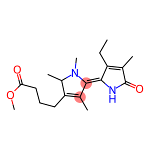 2-[(2Z)-3-Ethyl-4-methyl-5-oxo-(2,5-dihydro-1H-pyrrol)-2-ylidene]methyl-3,5-dimethyl-1H-pyrrole-4-butanoic acid methyl ester