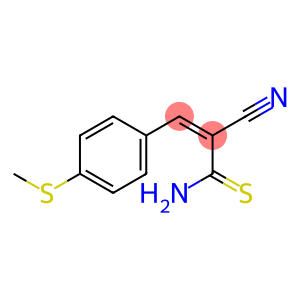 (Z)-2-cyano-3-[4-(methylsulfanyl)phenyl]-2-propenethioamide