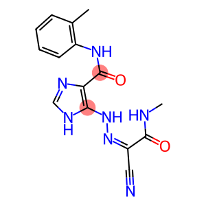 5-{(2Z)-2-[1-CYANO-2-(METHYLAMINO)-2-OXOETHYLIDENE]HYDRAZINO}-N-(2-METHYLPHENYL)-1H-IMIDAZOLE-4-CARBOXAMIDE