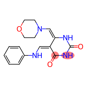 (5Z,6E)-5,6-Dihydro-5-phenylaminomethylene-6-morpholinomethylenepyrimidine-2,4(1H,3H)-dione