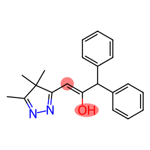 (Z)-1-Diphenylmethyl-2-(4,4,5-trimethyl-4H-pyrazol-3-yl)ethen-1-ol