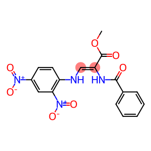 (Z)-3-[(2,4-Dinitrophenyl)amino]-2-(benzoylamino)acrylic acid methyl ester