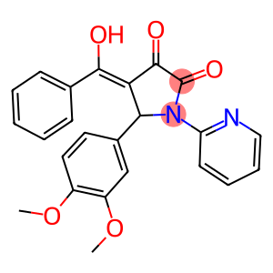 (Z)-5-(3,4-DIMETHOXYPHENYL)-4-(HYDROXY(PHENYL)METHYLENE)-1-(PYRIDIN-2-YL)PYRROLIDINE-2,3-DIONE