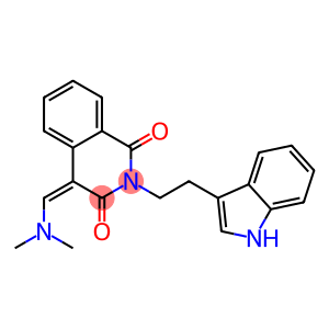 4-[(Z)-(dimethylamino)methylidene]-2-[2-(1H-indol-3-yl)ethyl]-1,3(2H)-isoquinolinedione