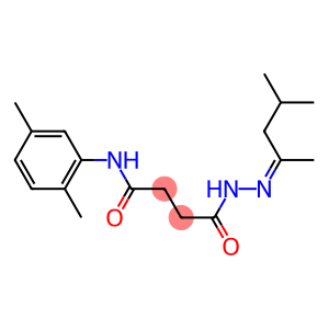 4-{2-[(Z)-1,3-dimethylbutylidene]hydrazino}-N-(2,5-dimethylphenyl)-4-oxobutanamide