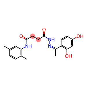 4-{2-[(Z)-1-(2,4-dihydroxyphenyl)ethylidene]hydrazino}-N-(2,5-dimethylphenyl)-4-oxobutanamide