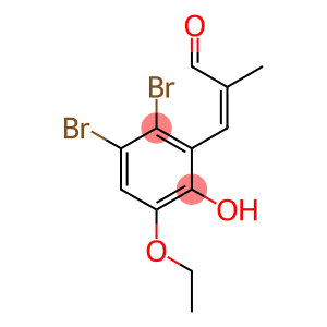 (2Z)-3-(2,3-DIBROMO-5-ETHOXY-6-HYDROXYPHENYL)-2-METHYLPROP-2-ENAL