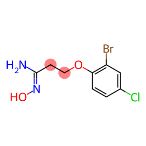 (1Z)-3-(2-bromo-4-chlorophenoxy)-N'-hydroxypropanimidamide