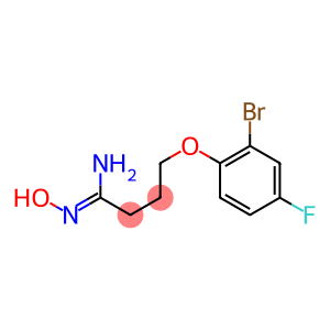 (1Z)-4-(2-bromo-4-fluorophenoxy)-N'-hydroxybutanimidamide