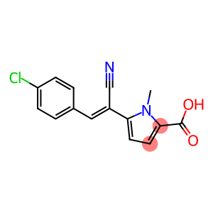 5-[(Z)-2-(4-chlorophenyl)-1-cyanoethenyl]-1-methyl-1H-pyrrole-2-carboxylic acid