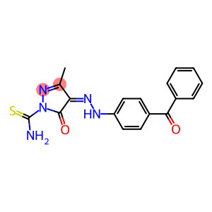 4-[(Z)-2-(4-benzoylphenyl)hydrazono]-3-methyl-5-oxo-1H-pyrazole-1(5H)-carbothioamide
