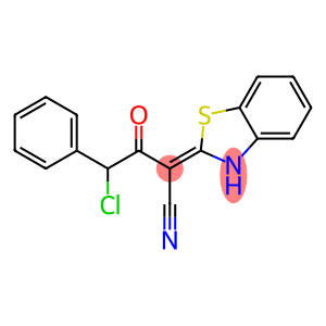 (2Z)-2-(1,3-BENZOTHIAZOL-2(3H)-YLIDENE)-4-CHLORO-3-OXO-4-PHENYLBUTANENITRILE