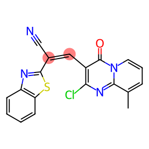 (Z)-2-(苯并[D]噻唑-2-基)-3-(2-氯-9-甲基-4-氧代-4H-吡啶并[1,2-A]嘧啶-3-基)丙烯腈