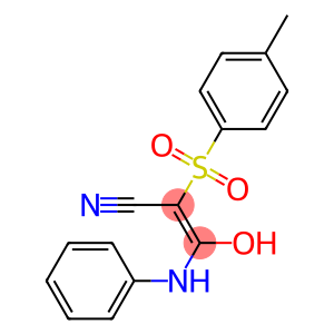 (Z)-3-anilino-3-hydroxy-2-[(4-methylphenyl)sulfonyl]-2-propenenitrile