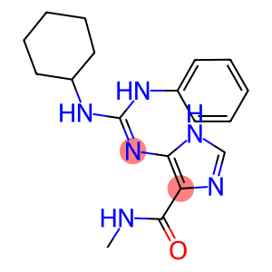 5-{[(1Z)-ANILINO(CYCLOHEXYLAMINO)METHYLENE]AMINO}-N-METHYL-1H-IMIDAZOLE-4-CARBOXAMIDE