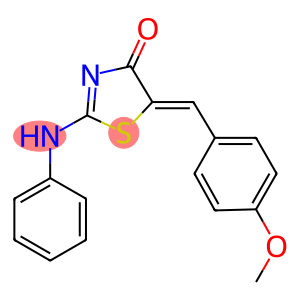 (5Z)-2-ANILINO-5-(4-METHOXYBENZYLIDENE)-1,3-THIAZOL-4(5H)-ONE