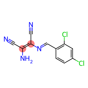 (Z)-2-amino-3-{[(E)-(2,4-dichlorophenyl)methylidene]amino}-2-butenedinitrile