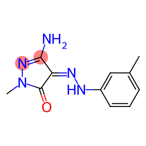 (4Z)-3-AMINO-1-METHYL-1H-PYRAZOLE-4,5-DIONE 4-[(3-METHYLPHENYL)HYDRAZONE]