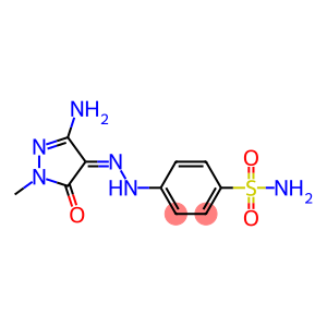 4-[(2Z)-2-(3-AMINO-1-METHYL-5-OXO-1,5-DIHYDRO-4H-PYRAZOL-4-YLIDENE)HYDRAZINO]BENZENESULFONAMIDE