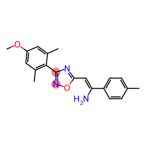 5-[(Z)-2-Amino-2-(4-methylphenyl)ethenyl]-3-(2,6-dimethyl-4-methoxyphenyl)-1,2,4-oxadiazole