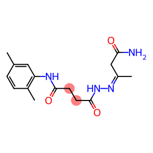 4-{2-[(Z)-3-amino-1-methyl-3-oxopropylidene]hydrazino}-N-(2,5-dimethylphenyl)-4-oxobutanamide