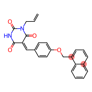 (Z)-1-ALLYL-5-(4-(NAPHTHALEN-1-YLMETHOXY)BENZYLIDENE)PYRIMIDINE-2,4,6(1H,3H,5H)-TRIONE