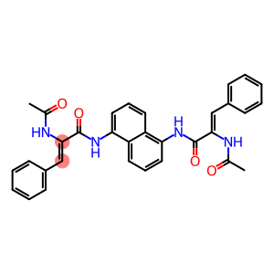 (Z)-2-(acetylamino)-N-(5-{[(Z)-2-(acetylamino)-3-phenyl-2-propenoyl]amino}-1-naphthyl)-3-phenyl-2-propenamide