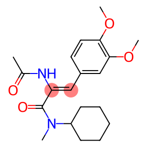 (Z)-2-(acetylamino)-N-cyclohexyl-3-(3,4-dimethoxyphenyl)-N-methyl-2-propenamide