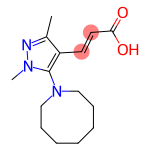 3-[5-(azocan-1-yl)-1,3-dimethyl-1H-pyrazol-4-yl]prop-2-enoic acid