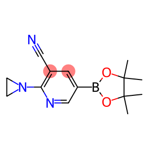 2-(aziridin-1-yl)-5-(4,4,5,5-tetramethyl-1,3,2-dioxaborolan-2-yl)pyridine-3-carbonitrile