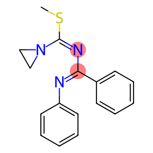 4-(1-Aziridinyl)-4-methylthio-1-(phenyl)-2-phenyl-1,3-diaza-1,3-butadiene