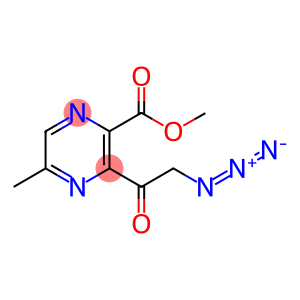 3-(2-AZIDO-ACETYL)-5-METHYL-PYRAZINE-2-CARBOXYLIC ACID METHYL ESTER