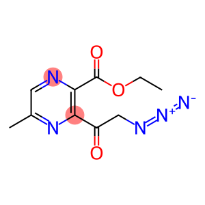 3-(2-AZIDO-ACETYL)-5-METHYL-PYRAZINE-2-CARBOXYLIC ACID ETHYL ESTER