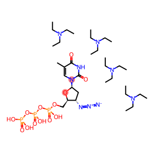 3'-AZIDO 3'-DEOXYTHYMIDINE 5'-TRIPHOSPHATE, TETRATRIETHYLAMMONIUM SALT
