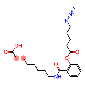 8-(5'-azido-O-hexanoylsalicylamido)octanoic acid