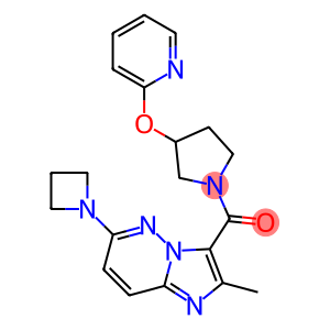 (6-(azetidin-1-yl)-2-MethyliMidazo[1,2-b]pyridazin-3-yl)(3-(pyridin-2-yloxy)pyrrolidin-1-yl)Methanone