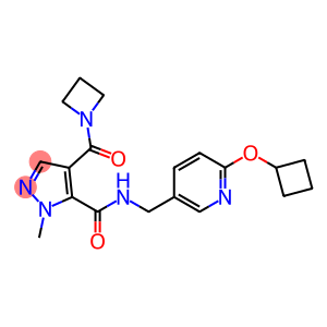 4-(azetidine-1-carbonyl)-N-((6-cyclobutoxypyridin-3-yl)Methyl)-1-Methyl-1H-pyrazole-5-carboxaMide