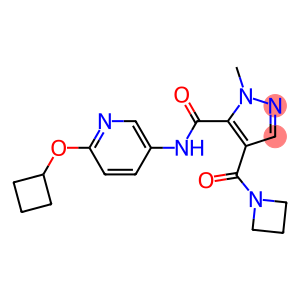 4-(azetidine-1-carbonyl)-N-(6-cyclobutoxypyridin-3-yl)-1-Methyl-1H-pyrazole-5-carboxaMide