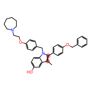 1-(4-(2-(azepan-1-yl)ethoxy)benzyl)-2-(4-(benzyloxy)phenyl)-3-Methyl-1H-indol-5-ol