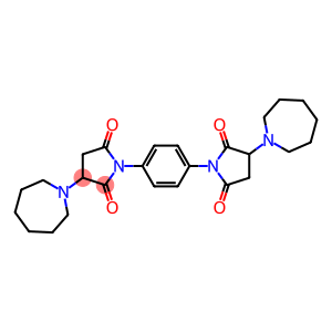 3-(1-azepanyl)-1-{4-[3-(1-azepanyl)-2,5-dioxo-1-pyrrolidinyl]phenyl}-2,5-pyrrolidinedione