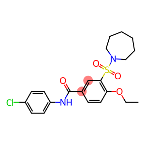 3-(1-azepanylsulfonyl)-N-(4-chlorophenyl)-4-ethoxybenzamide