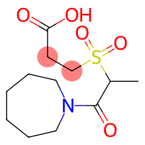 3-{[1-(azepan-1-yl)-1-oxopropane-2-]sulfonyl}propanoic acid